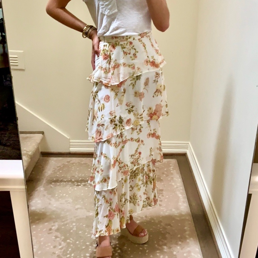 Zara Floral Skirt Size XS